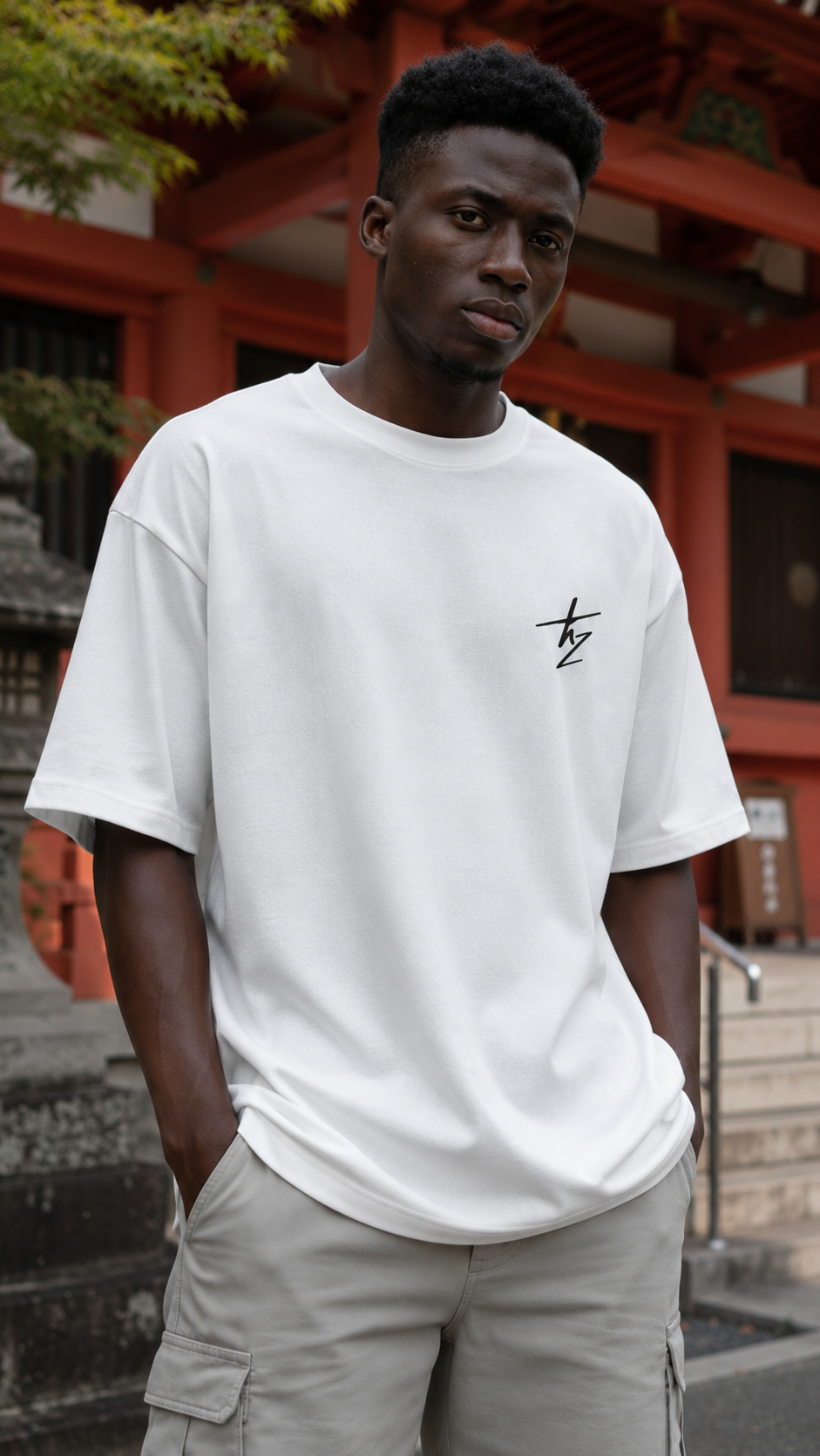 Camiseta Oversize Blanco estampado - Acid