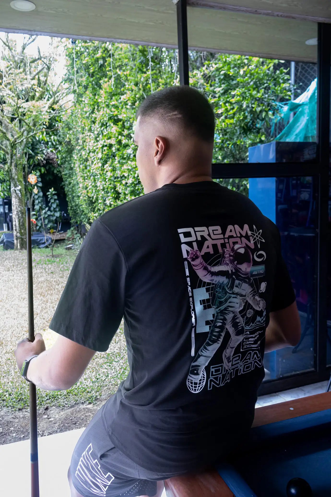 Camiseta Oversize Algodón peruano 250gr / Dream Nation- Negra