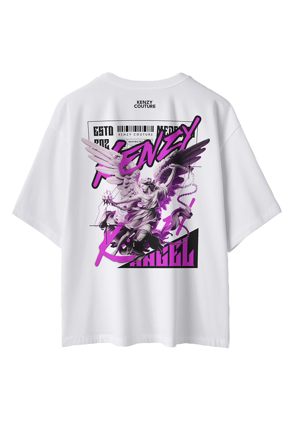 Camiseta Oversize Algodon peruano 250gr / Angel Blanco