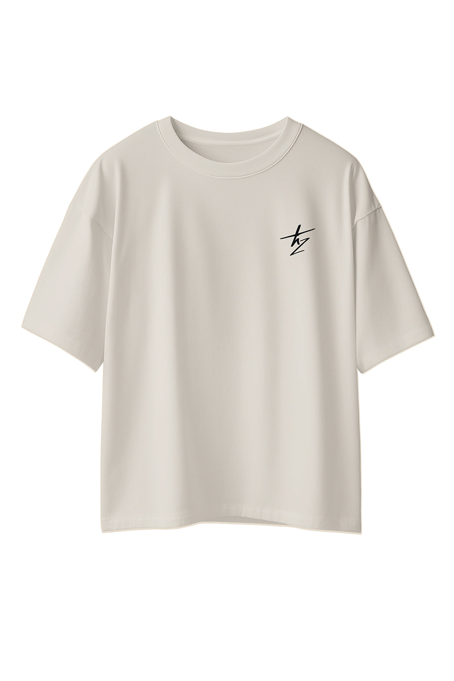 Camiseta Oversize Algodon peruano 250gr / Cruel love - Blanco Hueso