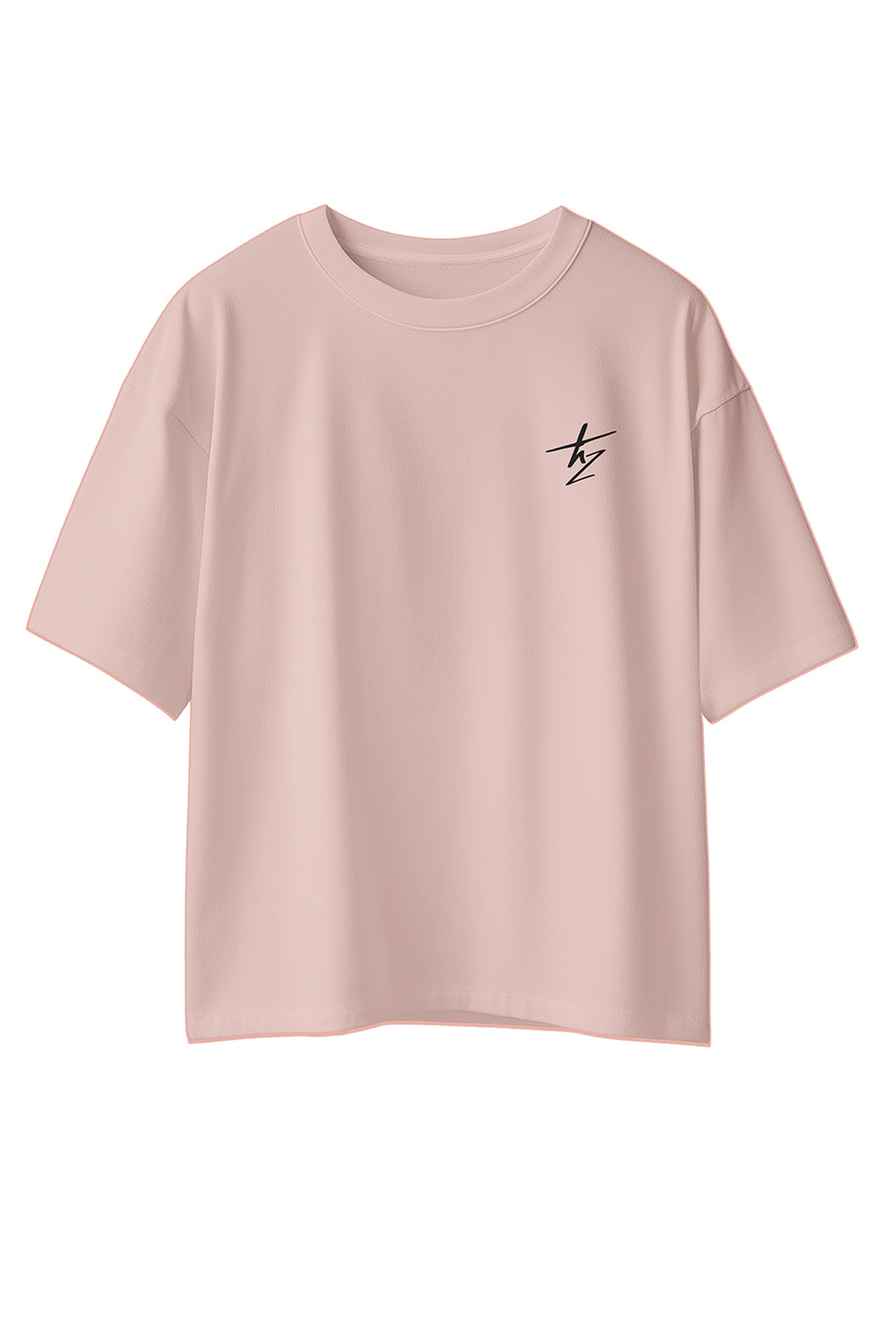 Camiseta Oversize Algodon peruano 250gr / Never look back Rosado